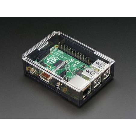 Adafruit Raspberry Pi B+ / Pi2 Case - Smoke Base w/ Clear Top (Adafruit 2258)