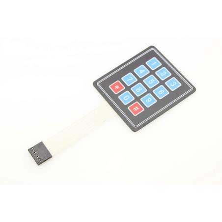 Membrane 3x4 Button Pad with Sticker 69,2x76,9mm (ER-CBS34121B)