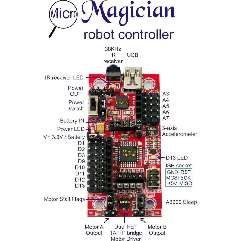 Dagu Arduino Micro Magician Robot Controller