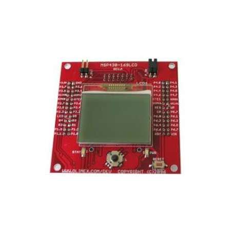 MSP430-169LCD (Olimex) MPS430F169 STARTERKIT DEVELOPMENT BOARD WITH GRAPHICS LCD, SD/MMC CARD, JOYSTICK