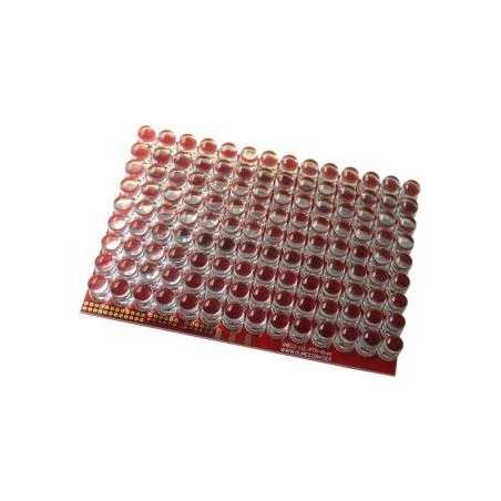 SHIELD-LOL-10MM-RED-ASM (Olimex)  LOT OF LEDS SHIELDS WITH 10MM LEDS IN RED - ASSEMBLED
