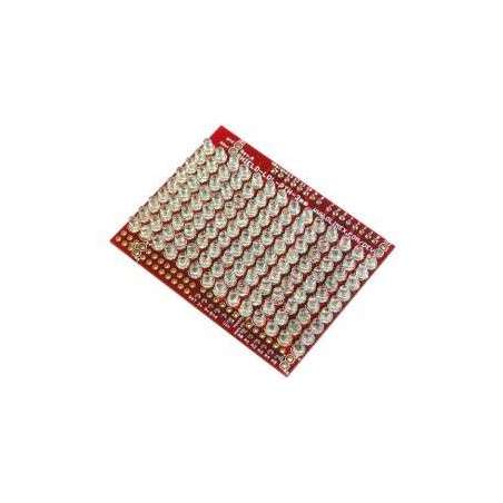 SHIELD-LOL-3MM-GREEN-ASM (Olimex) LOT OF LEDS SHIELDS WITH 3MM LEDS IN GREEN - ASSEMBLED
