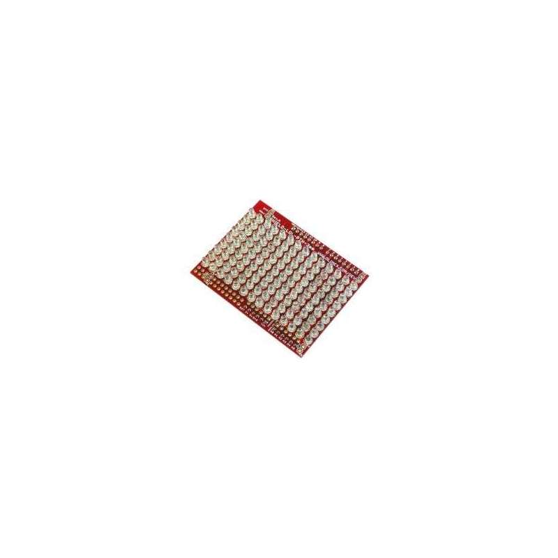 SHIELD-LOL-3MM-RED-ASM (Olimex) LOT OF LEDS SHIELDS WITH 3MM LEDS IN RED - ASSEMBLED