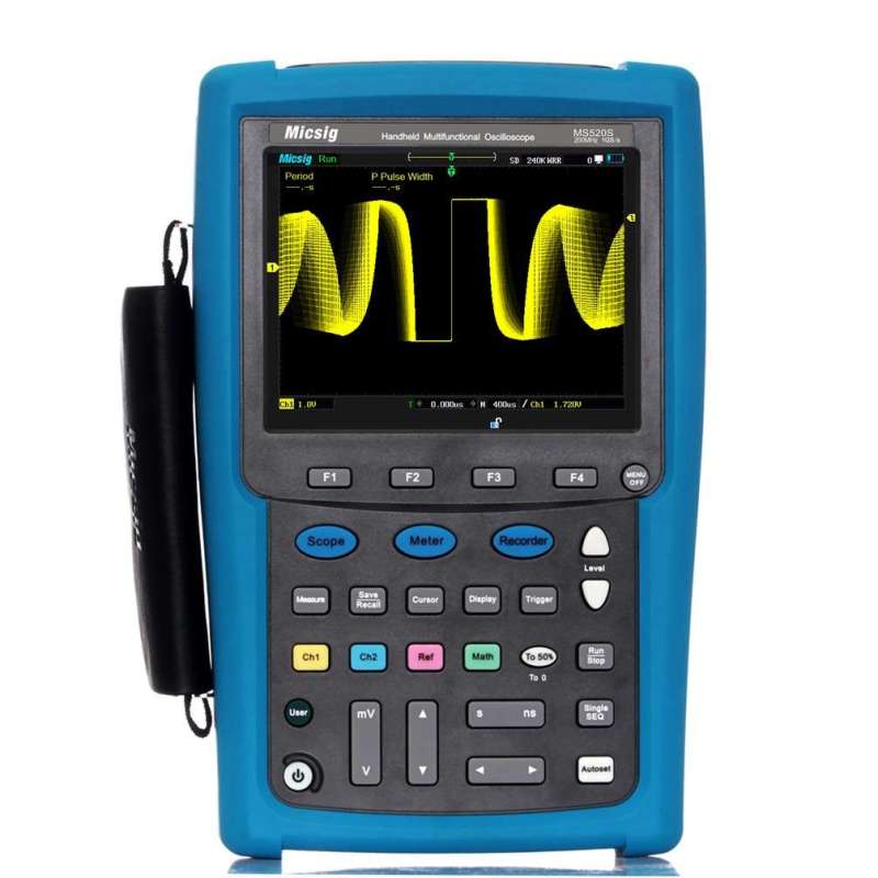 MS510IT Isolated 2x100MHz 1GS/s, Rasing time ≤1.75ns, 240K, 5.7", 640x480 Touch