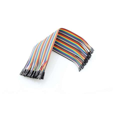 2.0mm to 2.54mm DUAL-FEMALE JUMPER WIRE 200mm /40x PACK/ (ER-PCW00101D)