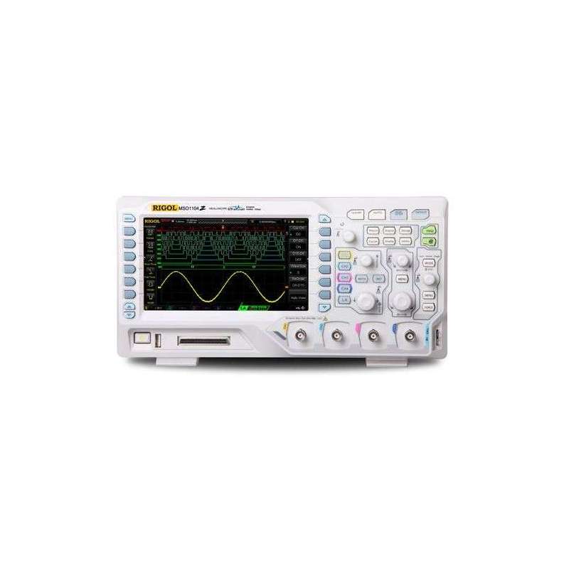 DS1104Z Plus (Rigol) 4x100MHz, 1GSa/s, 12Mpts, 30.000wfms/s, 7'' WVGA 800x480, "UltraVision" technology