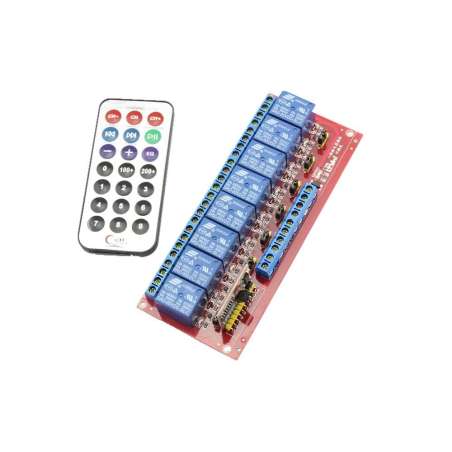 8 Channels Infrared Remote Control Relay Module for Arduino (ER-ARA08051A)