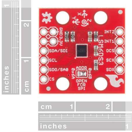 6 Degrees of Freedom Breakout LSM6DS3 (SparkFun SEN-13339)