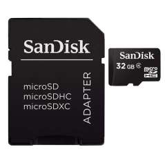 SanDisk microSDHC Card 32GB / Class4 + Adaptér