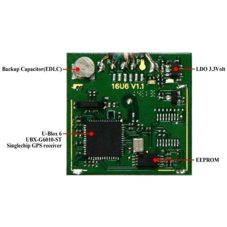 USB GPS Module (Hardkernel) 50-channel Ublox 6010 GPS L1 C/A SBAS WAAS, EGNOS, MSAS ODROID USB-GPS-MODUL
