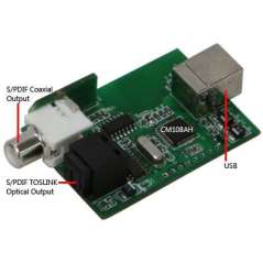 USB-SPDIF (Hardkernel) S/PDIF Optical/Coaxial TOSLINK outputs