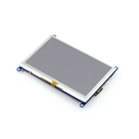 5inch HDMI LCD (B) (Waveshare) 800×480 Resistive Touch Screen LCD, HDMI, supports various systems