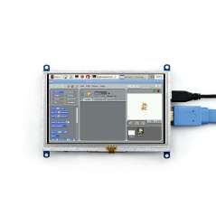 5inch HDMI LCD (B) (Waveshare) 800×480 Resistive Touch Screen LCD, HDMI, supports various systems