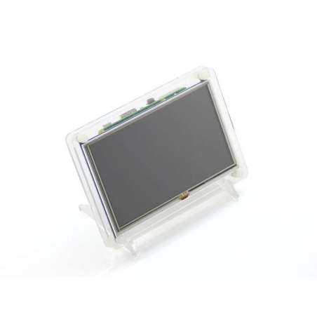 5inch HDMI LCD (B) (with clear case) (Waveshare) 800×480, Resistive touch