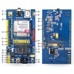 GSM/GPRS/GPS Shield (Waveshare) Arduino shield Quad-band GSM/GPRS/GPS module SIM908