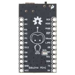 Qduino Mini V2 (Sparkfun DEV-13614) tiny Arduino-compatible board 