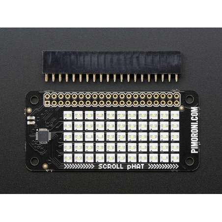 Pimoroni Scroll pHAT - 11x5 LED Matrix for Raspberry Pi Zero (Adafruit 3017)