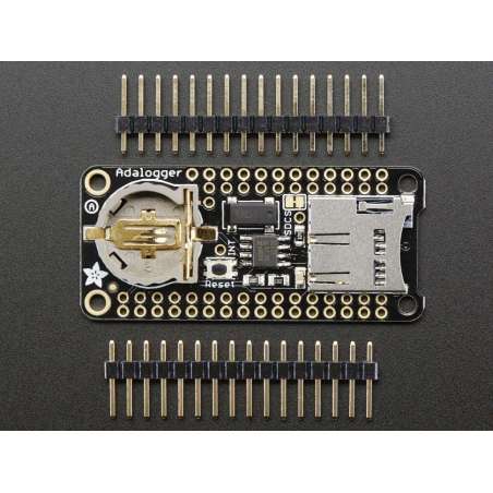 Adalogger FeatherWing - RTC + SD Add-on For All Feather Boards (Adafruit 2922)