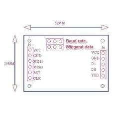 RFID Reader Module (ER-CRF16500R) Read-only ID card 125KHz EM4100/4001,..  3-10cm