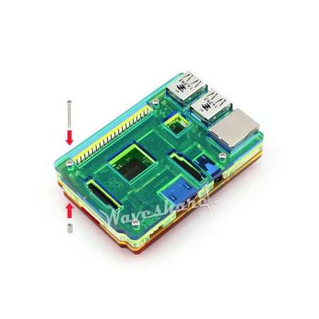 Rainbow Case A for RPi2 B (Waveshare) Rainbow Case (Type A) for Raspberry Pi 2 Model B