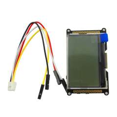 I2C LCD With Female Jumper Cable (ER-CT520177Y) 128x64 dual color 