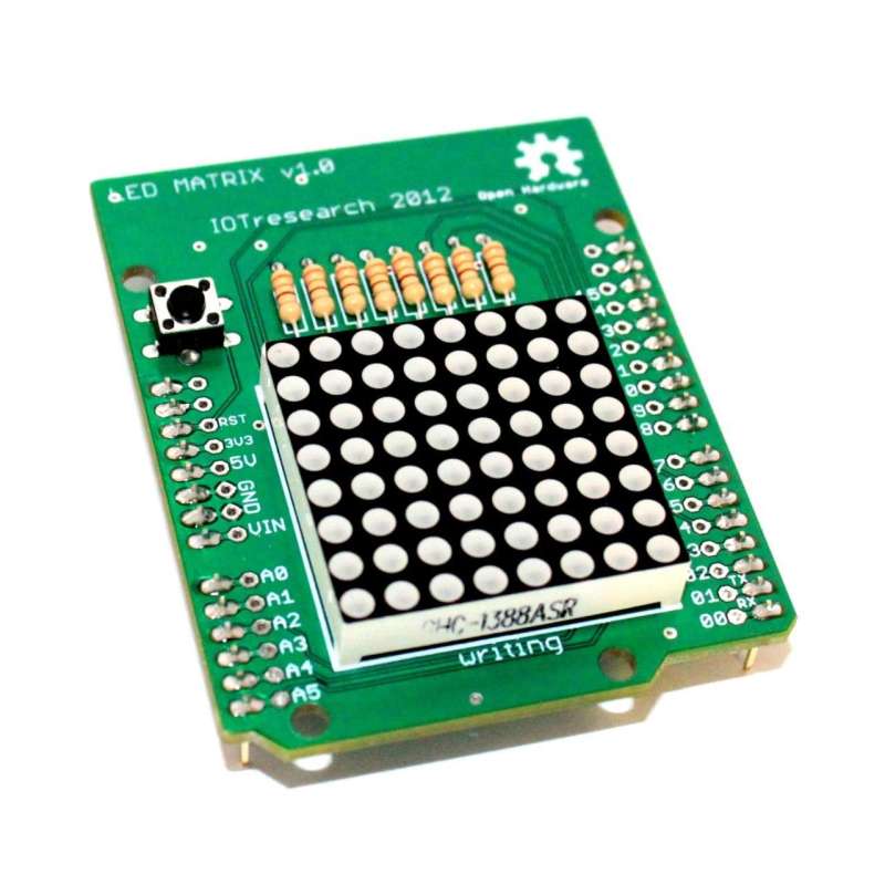 LED Matrix Shield - new Arduino UNO R3 style (K014)