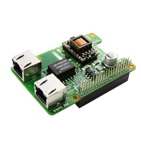 Ras PoE Raspberry Pi B+/Rpi2/3 PoE shield (ER-CDE52177I) Power-over-Ethernet board for all Raspberry Pi 