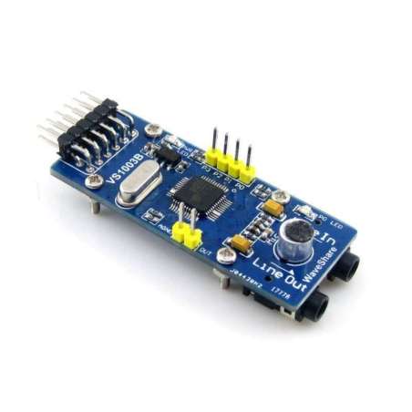 VS1003B MP3 Board (Waveshare) Complete audio solution, MP3 decoder included