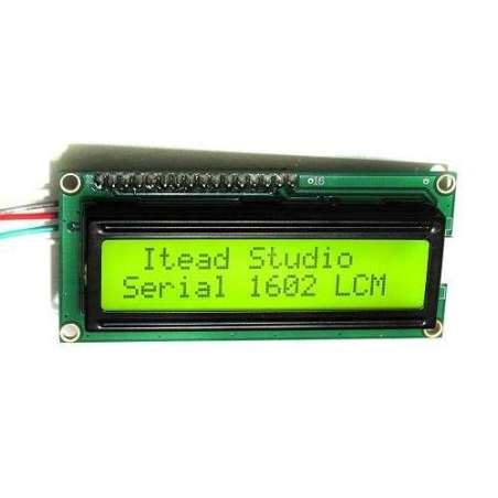 UART Serial 2x16 LCD LCM Display Module Yellow 5V  (IM120717005) universal use for Arduino,..