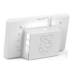 Raspberry Pi and LCD Touch Screen Case, White (ASM-1900035-11)