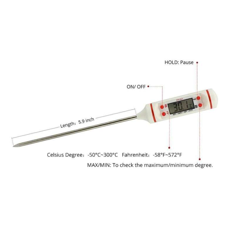 TP101 Electronic Digital Thermometer (ER-TET46005P) for liquid,paste ...